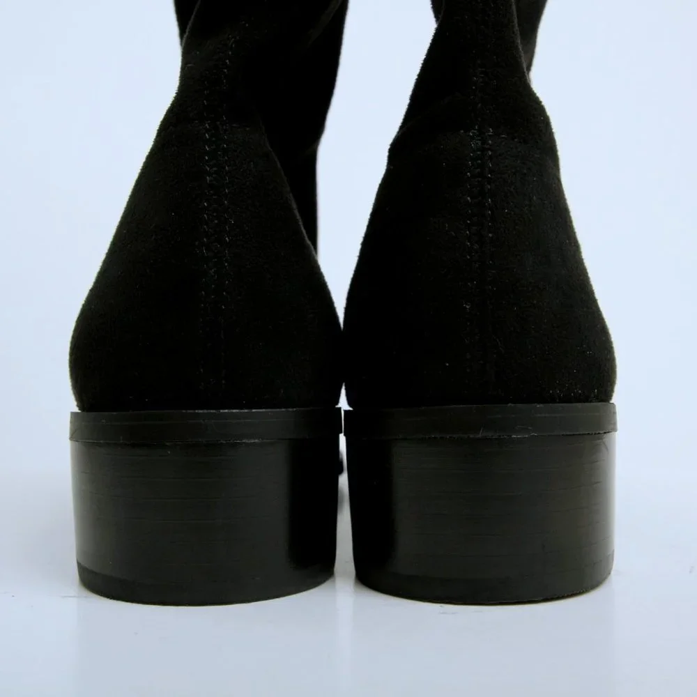 EUC Charles by Charles David Gammon Over The‎ Knee Boots Black Women Size 7.5